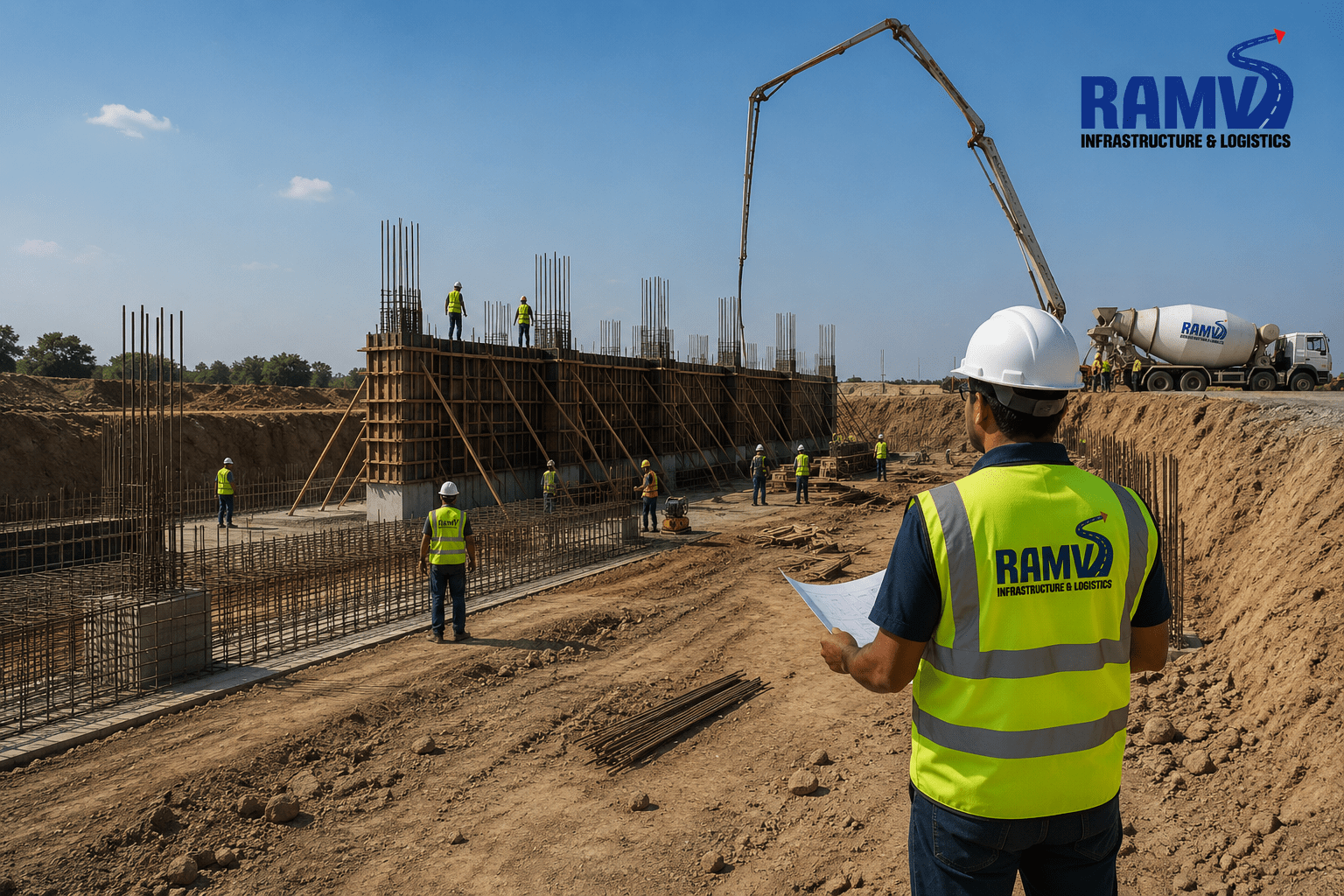 RAMV Tier-1 heavy machinery fleet, skilled labor, and site project execution